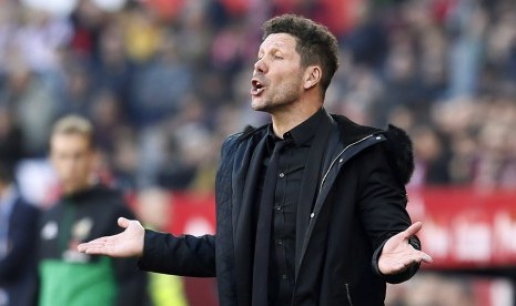 Pelatih Atletico Madrid, Diego Simeone.