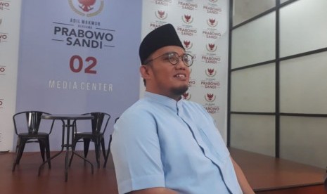 Koordinator juru bicara (Jubir) Badan Pemenangan Nasional (BPN) Prabowo-Sandiaga, Dahnil Anzhar Simanjuntak. 