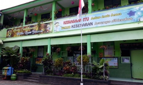 Suasana SDN Kauman 3, Kota Malang, Senin (18/2).