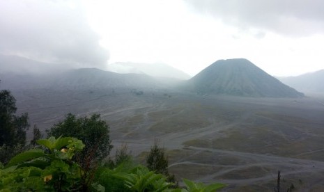 Kondisi Gunung Bromo, Selasa (19/2). 