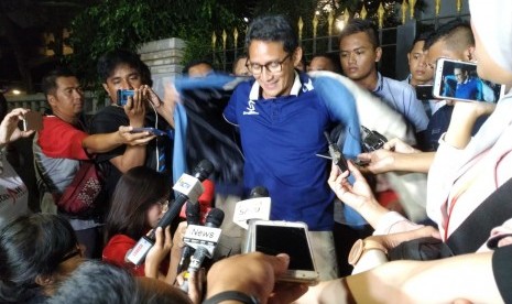 Calon wakil presiden (cawapres) Sandiaga Salahuddin Uno.