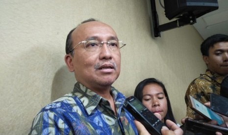 Sekretaris Menteri Kemen-PPPA, Pribudiarta Nur Sitepu usai konferensi pers, di Kantor Kemen-PPPA, Kamis (11/4). 