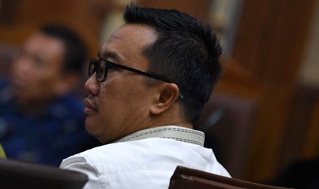 Menpora Imam Nahrawi menjadi saksi dalam sidang kasus dugaan suap dana hibah KONI dengan terdakwa Sekjen KONI Ending Fuad Hamidy di Pengadilan Tipikor, Jakarta, Senin (29/4/2019).