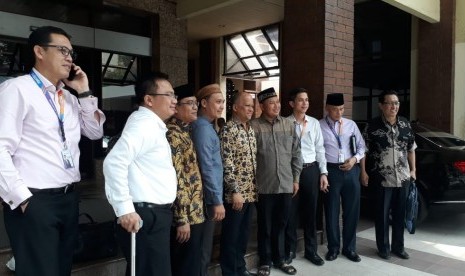 Direksi dan Komisaris Bank Muamalat kunjungi kantor pusat Pengurus Besar Nahdlatul Ulama di  Jakarta, Rabu (8/5).