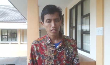 Numan Tsabit (24), pengajar di SLB Cimahi yang hafiz Alquran 30 juz.