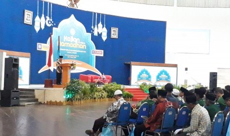 Ketua Umum PP Muhammadiyah, Haedar Nashir menghadiri kajian Ramadhan di  Universitas Muhammadiyah Malang (UMM), Sabtu (18/5).