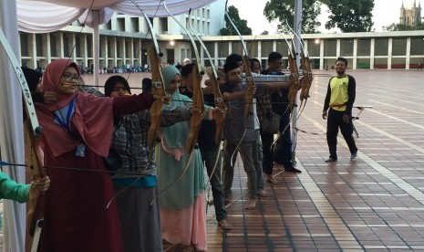 Suasana Iftar Budaya di Masjid Istiqlal. 