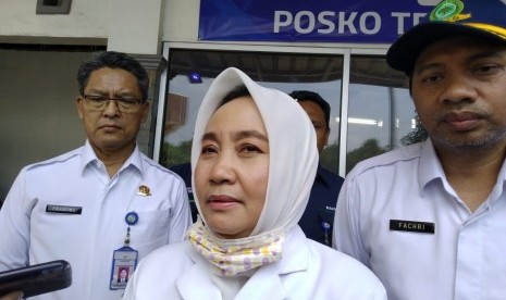 Kepala Badan Meteorologi, Klimatologi, dan Geofisika (BMKG) Dwikorita Karnawati saat mengunjungi Pelabuhan Merak. Kamis, (30/5). 