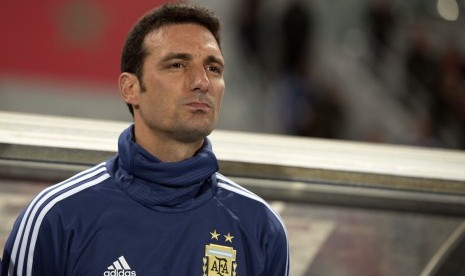 Pelatih timnas Argentina Lionel Scaloni.