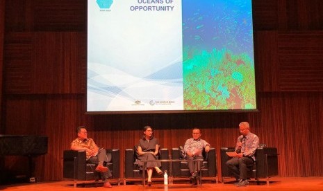 Bank Dunia menyelenggarkan Oceans of Opportunity di Energy Building, Jakarta, Senin (1/7).