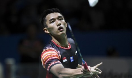 Pebulu tangkis Indonesia Jonatan Christie.