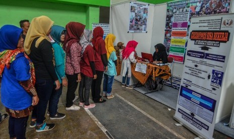 Job Fair (ilustrasi). Kota Sukabumi menaikkan target penyerapan tenaga kerja hingga 5.500 orang per tahun.