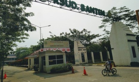 Rumah Sakit Umum Daerah (RSUD) Banten, Kota Serang, Banten, Ahad (4/8). 