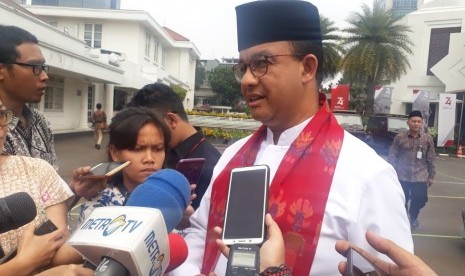 Gubernur DKI Jakarta Anies Baswedan di Jakarta, Jumat (9/8).