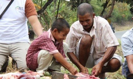 Global Qurban ACT tebar kebahagiaan kurban pada masyarakat Kabupaten  Manggarai Timur, Nusa Tenggara Timur (NTT)