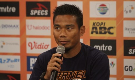 Pemain Borneo FC, Wildansyah di Graha Persib, Jalan Sulanjana, Kota Bandung, Selasa (13/8).