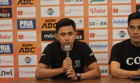 Pemain PS Sleman, Bagus Nirwanto di Graha Persib, Jalan Sulanjana, Kota Bandung, Kamis (29/8). 