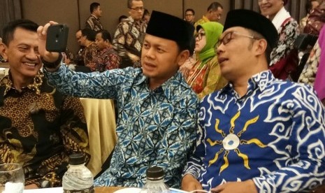 Wali Kota Bogor Bima Arya Sugiarto dan Gubernur Jawa Barat Ridwan Kamil. 