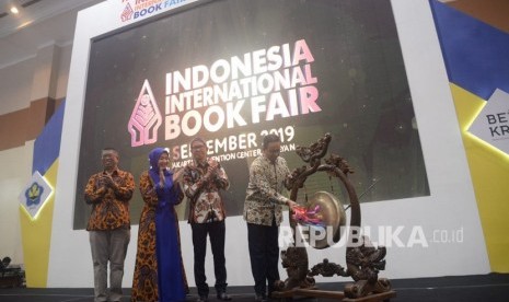 Pembukaan Indonesia International Book Fair (IIBF) 2019 di JCC Senayan, Jakarta, Rabu (4/9). 