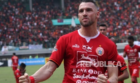 Penyerang Persija Jakarta Marko Simic. 