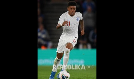 Jadon Sancho jadi starter saat Inggris menghadapi Ukraian di perempat final Euro 2020.