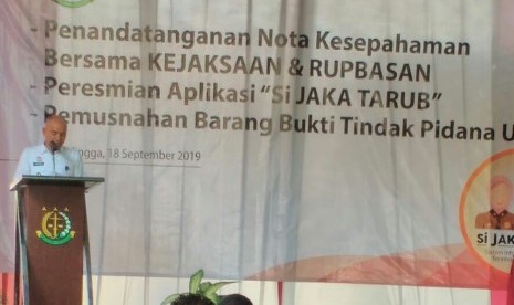 Rumah Penyimpanan Barang Bukti Sitaan (Rupbasan) dan Kejaksaan Negeri Purbalingga, menjalin kerjasama meluncurkan aplikasi web: www.sijakatarub.id.