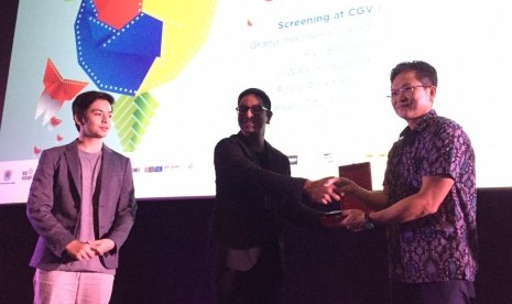 Konferensi pers Korea Indonesia Film Festival (KIFF) 2019 di CGV Grand Indonesia, Jakarta, Kamis (3/10). 