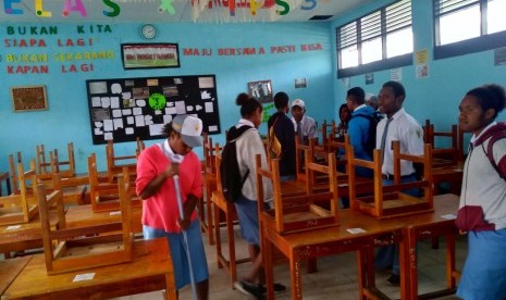 Sekolah di Papua (ilustrasi). Dinas Pendidikan, Perpustakaan dan Arsip Daerah Provinsi Papua mengklaim 80 persen SMA, SMK dan Sekolah Luar Biasa (SLB) siap dibuka pada awal 2021.