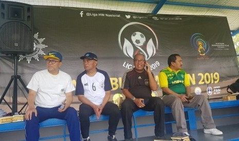 Angkatan Muda Muhammadiyahnya (AMM) menggelar turnamen sepak bola Liga Hizbul Wathan (HW) I tahun 2019 di Lapangan Pancoran Field Soccer, Jakarta Selatan, Ahad (13/10). 