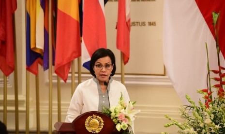 Menteri Keuangan Sri Mulyani. Sri Mulyani optimistis UU HPP dapat meningkatkan ekonomi masyarakat.