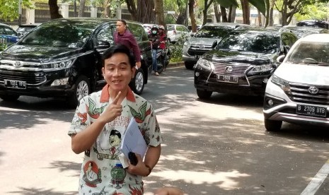 Gibran rangkabumi raka tiba di kediaman Megawati Soekarnoputri, Kamis (24/10) di Teuku Umar, Menteng, Jakarta Pusat.