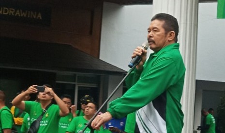 Jaksa Agung ST Burhanuddin di Kejaksaan Agung RI, Jakarta, Ahad (27/10). 