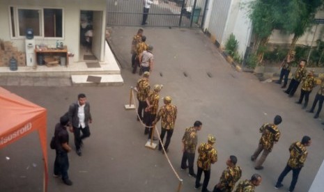 Suasana di sekitaran kantor DPP Partai Golkar jelang pleno, Selasa (5/11) sore. 