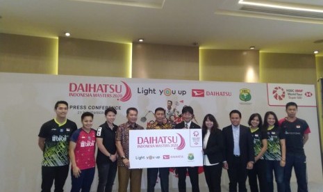 Ketua Umum PBSI, Wiranto memberi pernyataan pada awk media dalam konferensi pers Daihatsu Indonesia Masters 2020 di Jakarta, Kamis (21/11) 