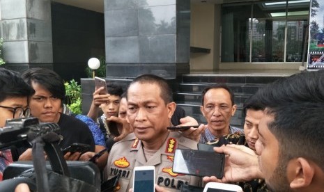 Kabid Humas Polda Metro Jaya, Kombes Yusri Yunus saat memberikan keterangan pers kepada awak media 