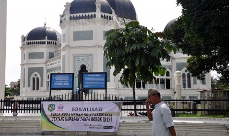 Syekh Hasan Maksum, Mufti Kesultanan Deli. Foto: Masjid Raya Al Mashun Medan, Sumatera Utara. 