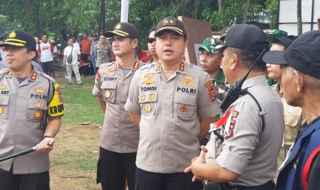 Kapolda Banten Irjen Pol Tomsi Tohir. Polda Banten bersama petugas gabungan menyiapkan 3.000 ribu personel untuk mengamankan Natal dan Tahun Baru.