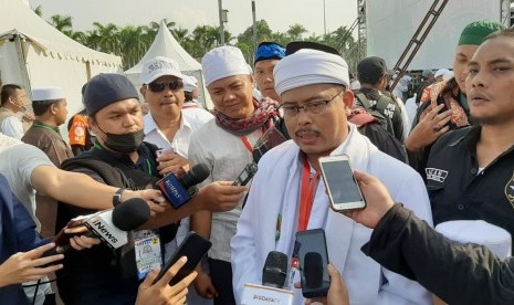 KH Slamet Maarif Ketua PA 212, di lokasi acara Reuni 212.