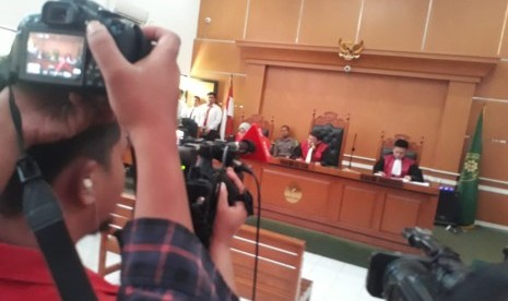 Sidang putusan perdata aset First Travel di Pengadilan Negeri Depok, Senin (2/12).