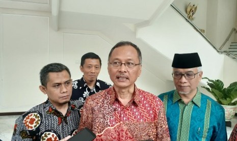 Rektor UIN Maulana Malik Ibrahim Malang, Abdul Haris dan jajaran menemui Wakil Presiden KH Ma