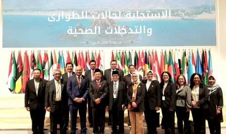 Delegasi Kementerian Kesehatan menghadiri kegiatan Senior Official Meeting (SOM) dan 7th Session of The Islamic Conference of Health Ministers (ICHM) pada tanggal 15-17 Desember 2019 di Hotel St.Regis, Abu Dhabi, Uni Emirat Arab. 