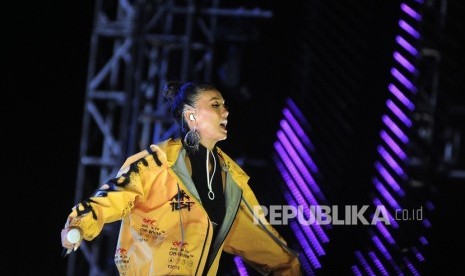 Penyanyi Agnez Mo. Agnez dijadwalkan akan memeriahkan upacara pembukaan atau Opening Ceremony FIBA World Cup 2023 pada Jumat (25/8/2023) di Indonesia Arena Gelora Bung Karno Senayan Jakarta.