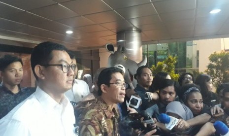 Dirut PLN Zulkifli Zaini usai RUPS di Kantor Kementerian BUMN, Jakarta, Senin (23/12).