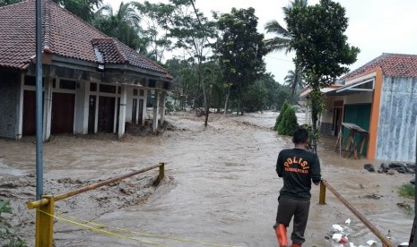 Delapan desa di Kecamatan Jasinga, Kabupaten Bogor terendam banjir, Rabu (1/1).