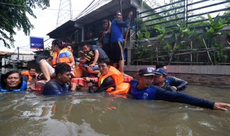 Banjir di Daan Mogot, Jakarta Barat. (Ilustrasi)