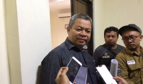 Ketua Komisi II DPRD Kota Tasikmalaya, Andi Warsandi, saat diwawancara usai menggelar rapat dengan Dishub Kota Tasikmalaya terkait tarif parkir, di Gedung DPRD Kota Tasikmalaya, Selasa (7/1)