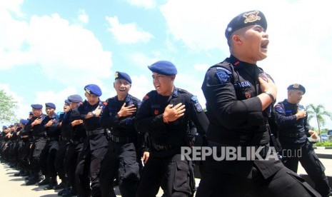 Sejumlah anggota pasukan Satgaspam Amole BKO Papua 