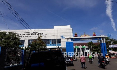 RSUD Abdul Moeloek Lampung tempat pasien BPJS meninggal dunia  diduga terlantar. Foto diambil, Rabu (12/2). 