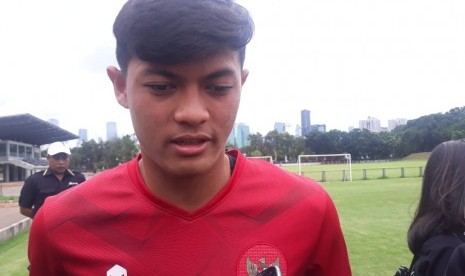 Pemain timnas Indonesia Alfeandra Dewangga 