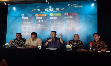 BPJS Ketenagakerjaan atau kini disebut BPJamsostek menggelar sosialisasi terkait kenaikan manfaat Jaminan Kecelakaan Kerja (JKK) dan Jaminan Kematian (JKM).